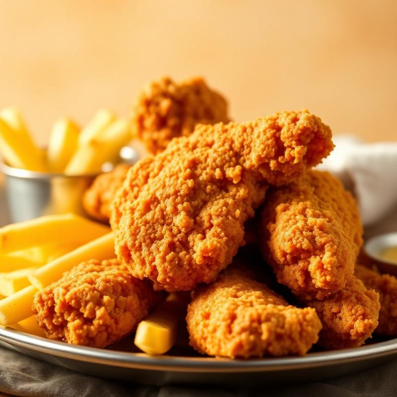 Crispy fried chicken